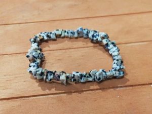 Pulsera mineral chip Jaspe Leoperdo