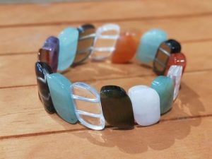 Pulsera 7 chakras cabujones mediana
