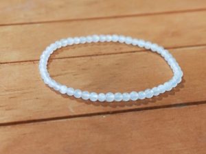 Pulsera mineral piedra luna 4mm