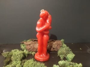 Vela Ritual Pareja roja