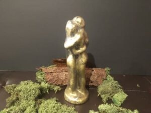 Vela Ritual Pareja dorada