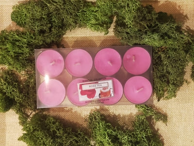 Pack velas de Téa  con aroma de rosa