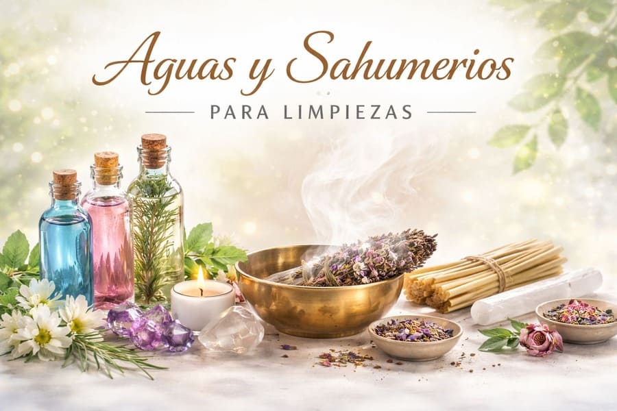 Aguas y sahumerios para limpieza energética y purificación del hogar