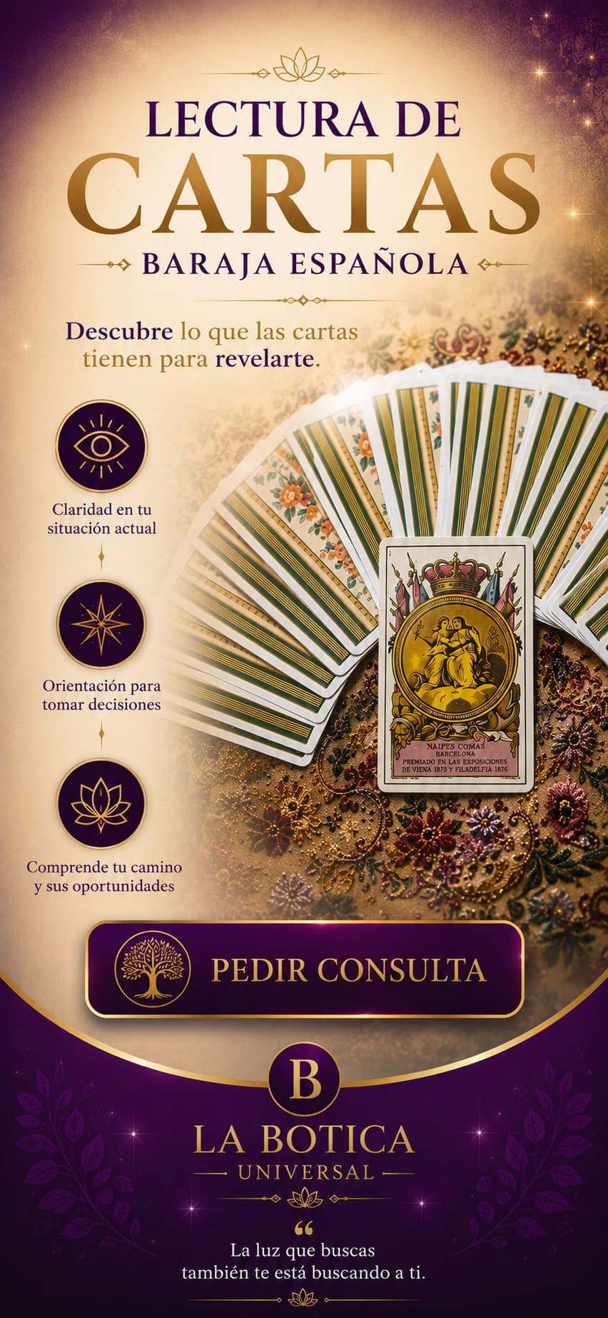 banner-movil-lectura-cartas-baraja-espanola-la-botica-universal Banner móvil de Lectura de Cartas esotérica con Baraja Española | La Botica Universal